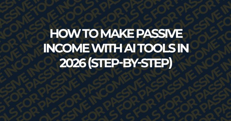 how to make passive income with ai tools