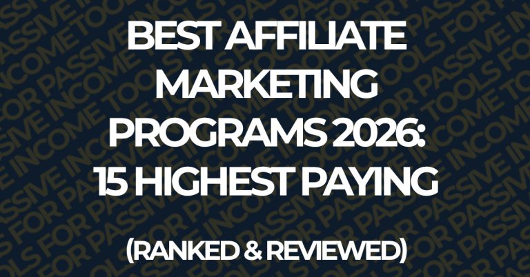 best affiliate marketing programs 2026