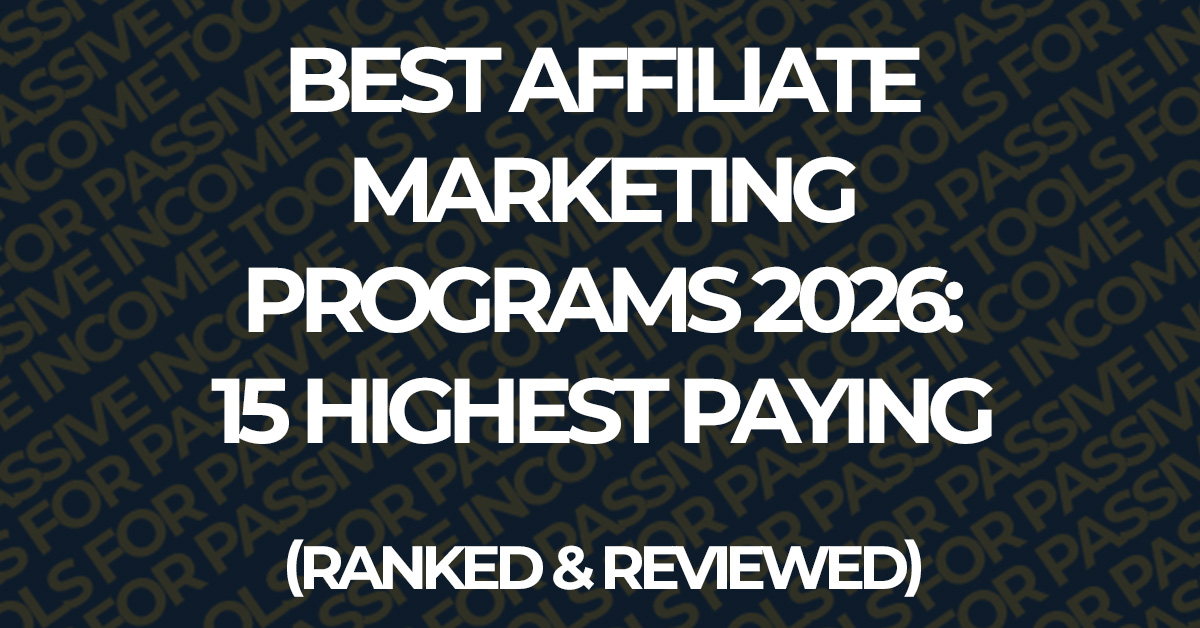 best affiliate marketing programs 2026