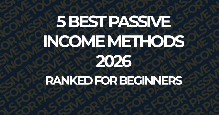 passive income for beginners 2026 methods