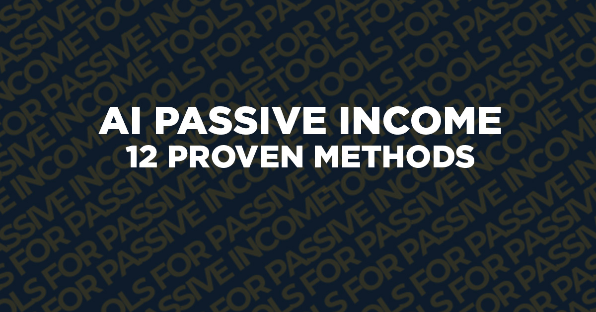 AI passive income 2026